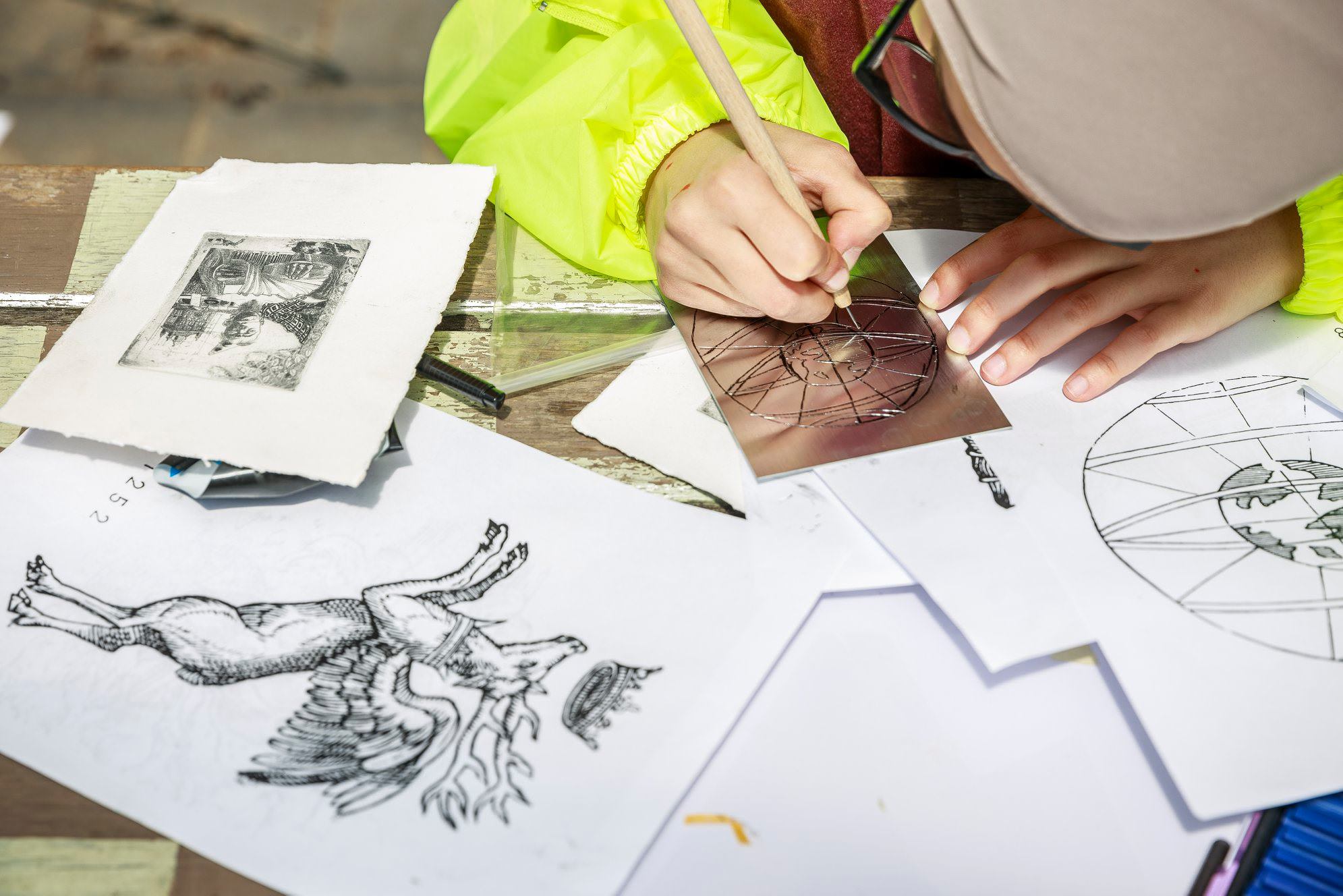 Atelier: Maître gravure pointe sèche | écoles