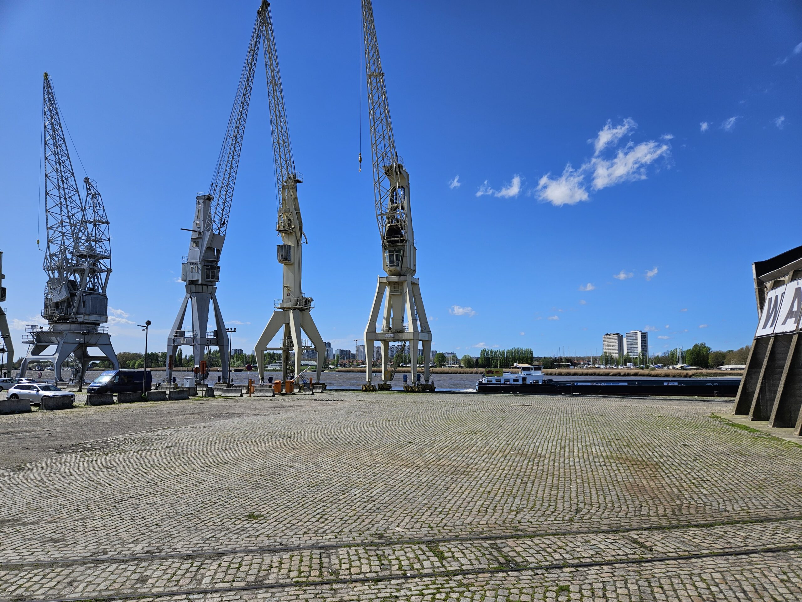 Strolling along the river Scheldt