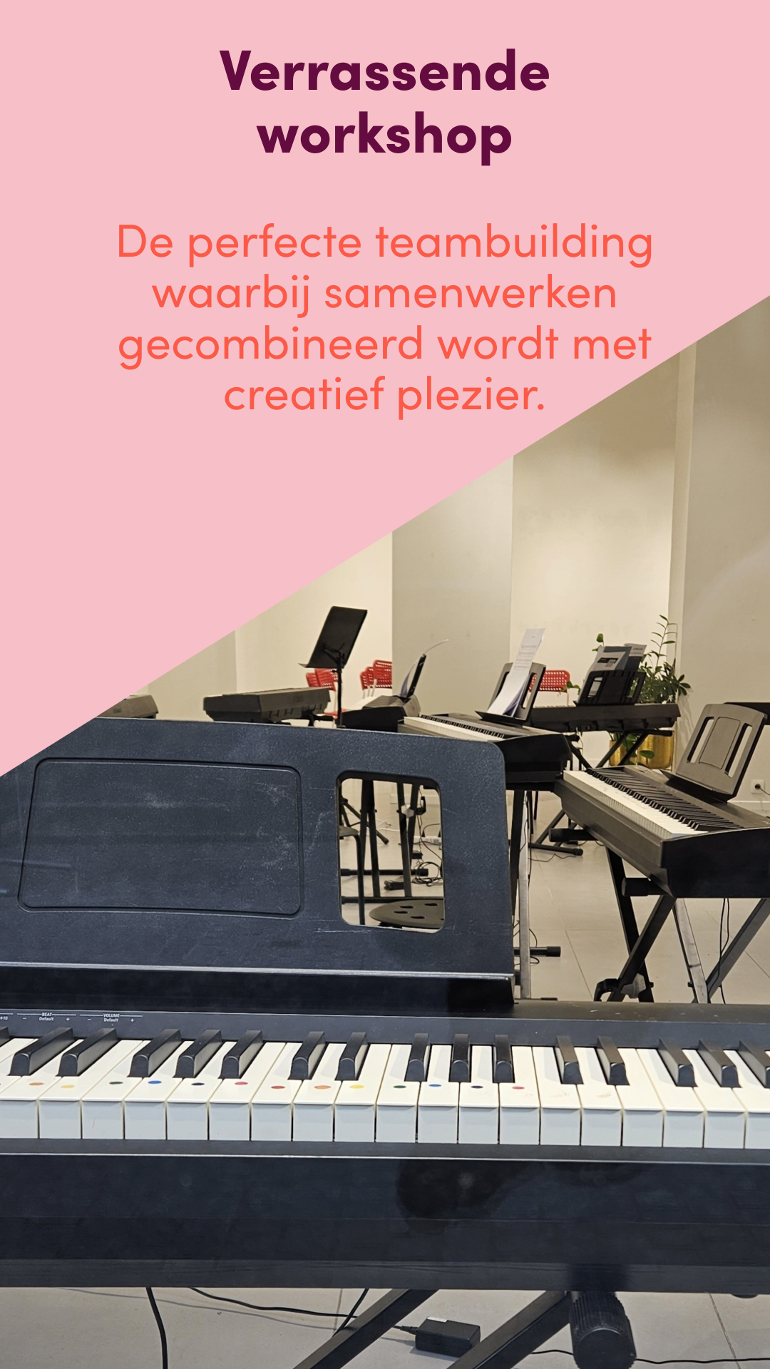 Iedereen speelt piano – Teambuilding (1u00)